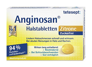 tetesept Anginosan Halstabletten Kirsche - zuckerfrei – 1 x 20 Stück – Halsschmerztabletten gegen akute Reizungen in Hals & Rachen im Sale